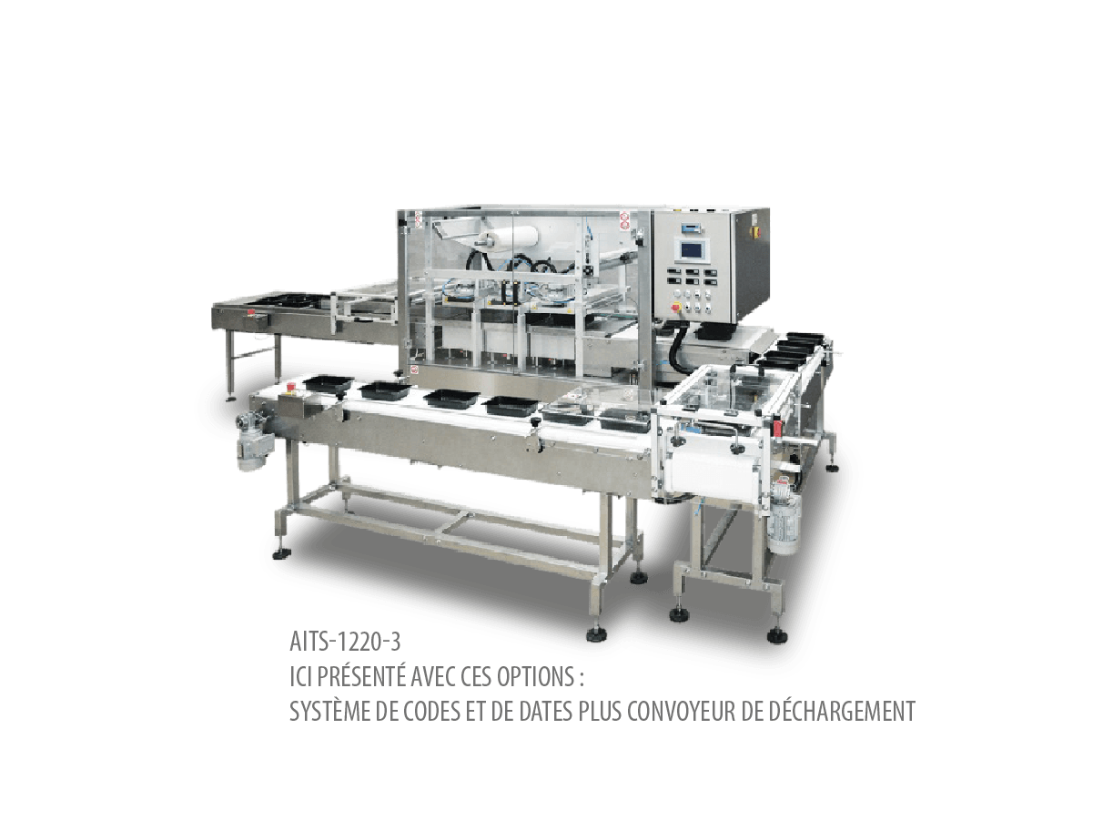 machine d’emballage alimentaire automatique film sur barquette