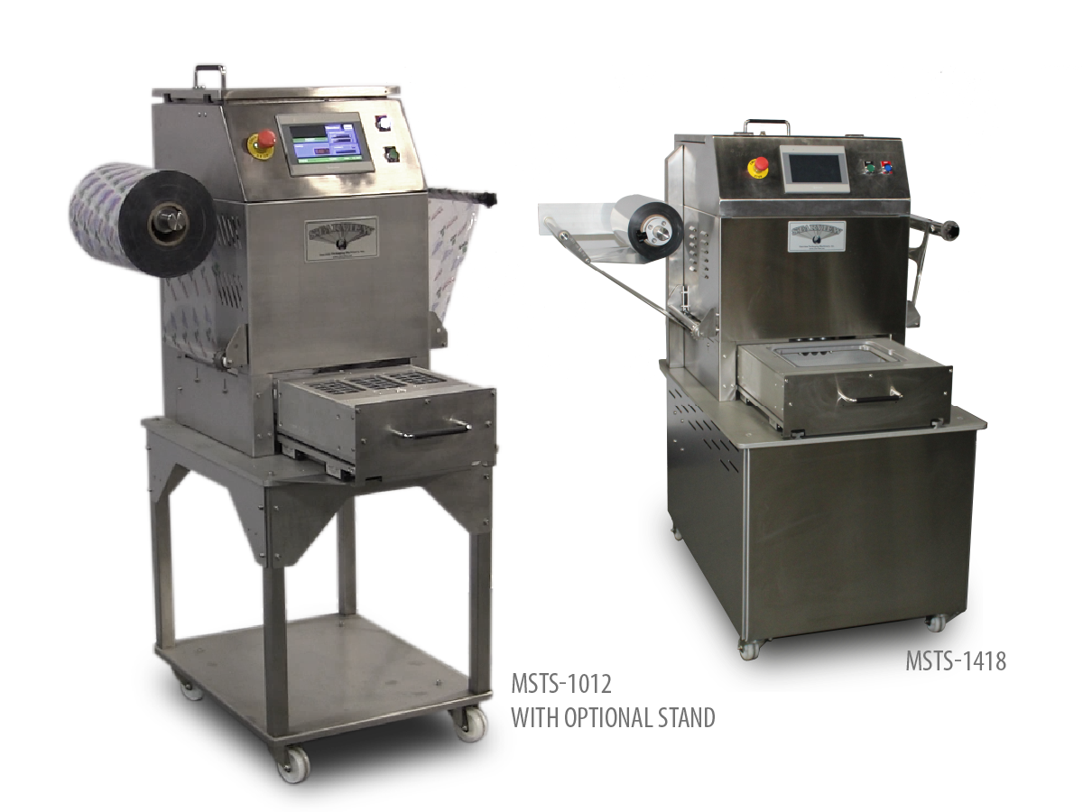 manual shuttle film to tray food packaging machine